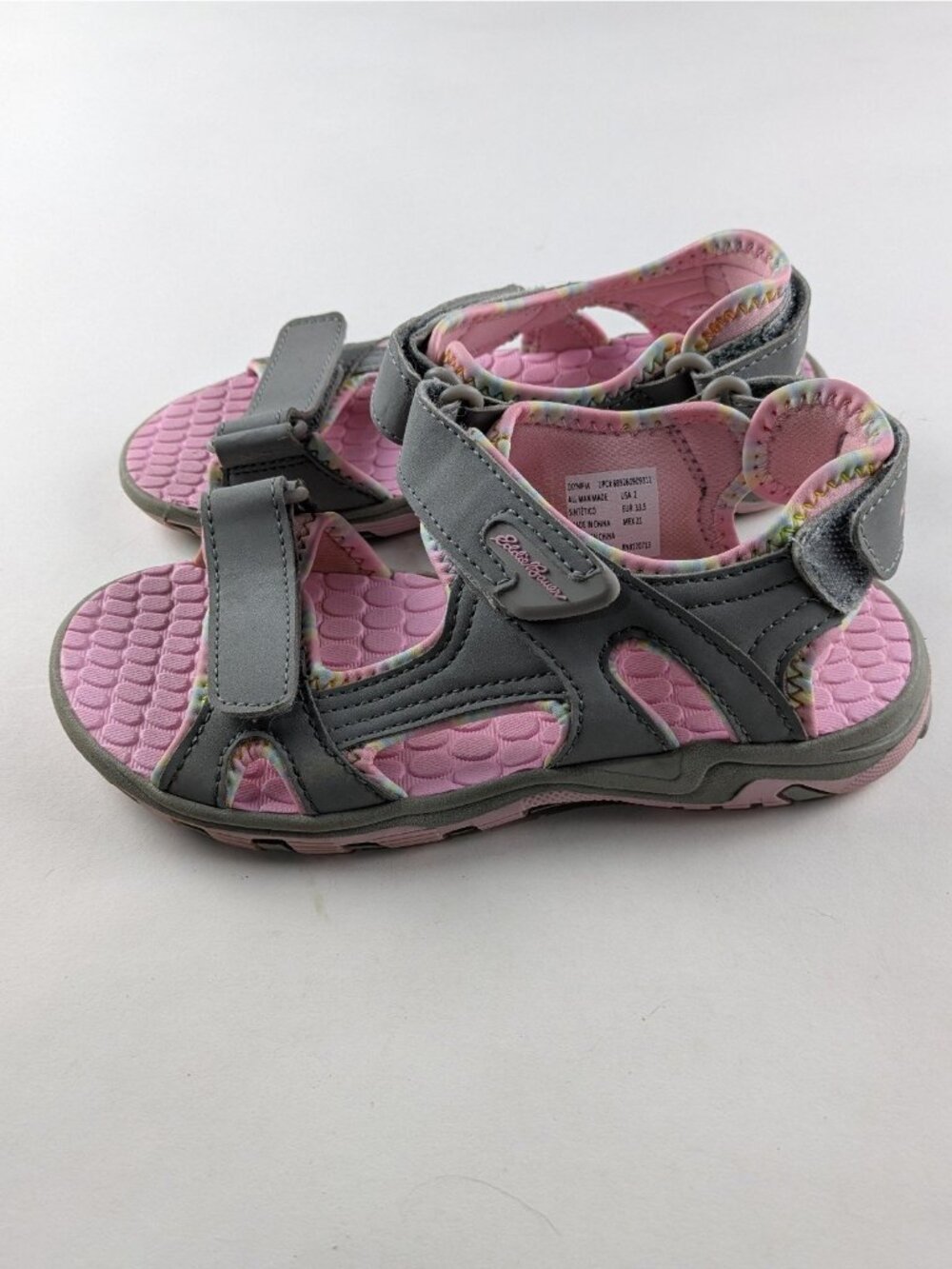 Eddie Bauer Olympia Pink and Gray Sandals Youth 2